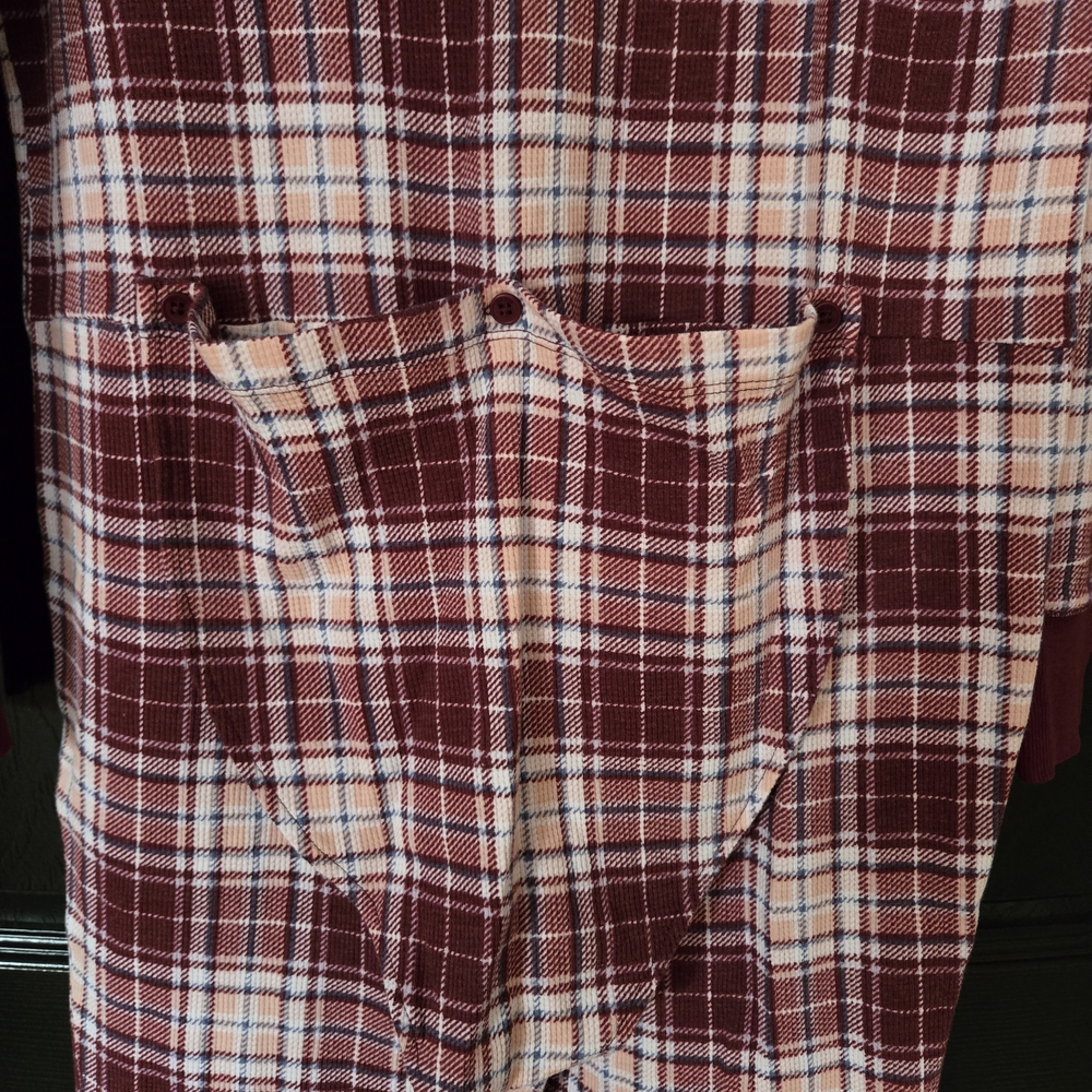 JOCKEY Womens Waffle Plaid Union Whimsy Pajamas Size L - Picture 6 of 14